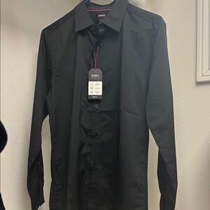 Mix & NY slim fit Elegant Classic Black Button Down Shirt